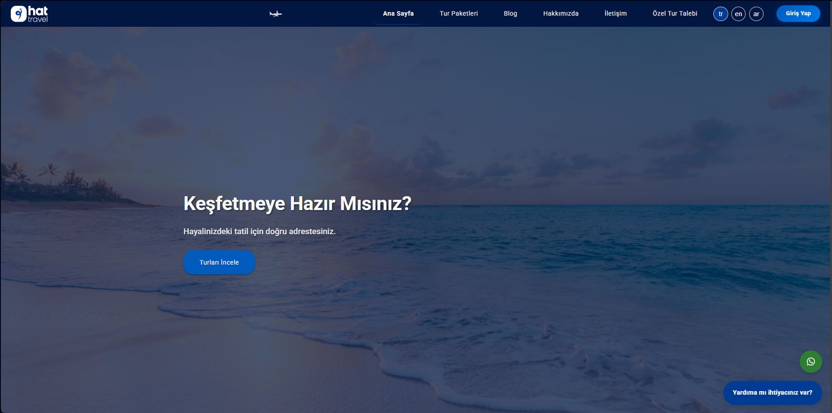 Hat Travel Türkçe ana sayfa